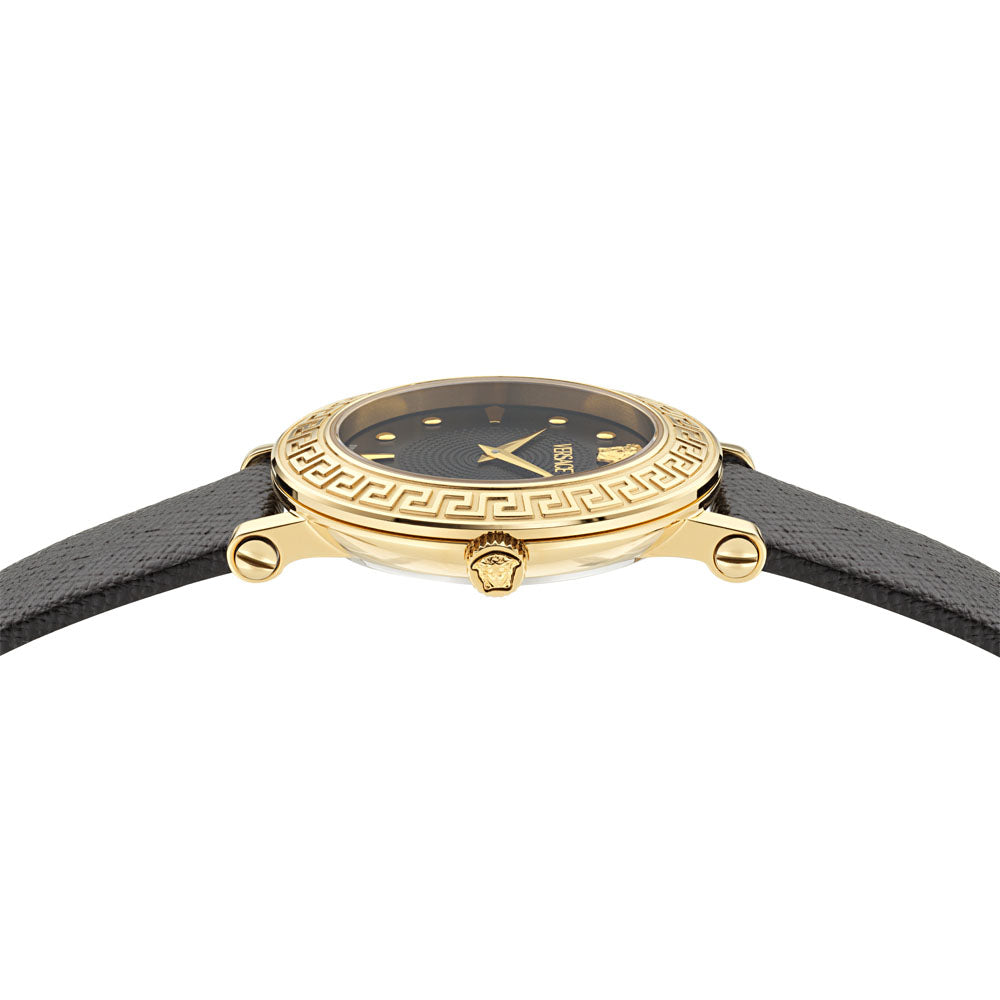 Versace Greca Sphere 2-Hand 35mm Leather Band