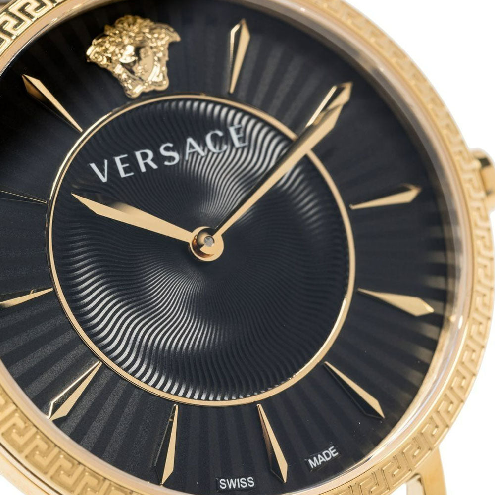 Versace V-Eternal 2-Hand 37mm Leather Band