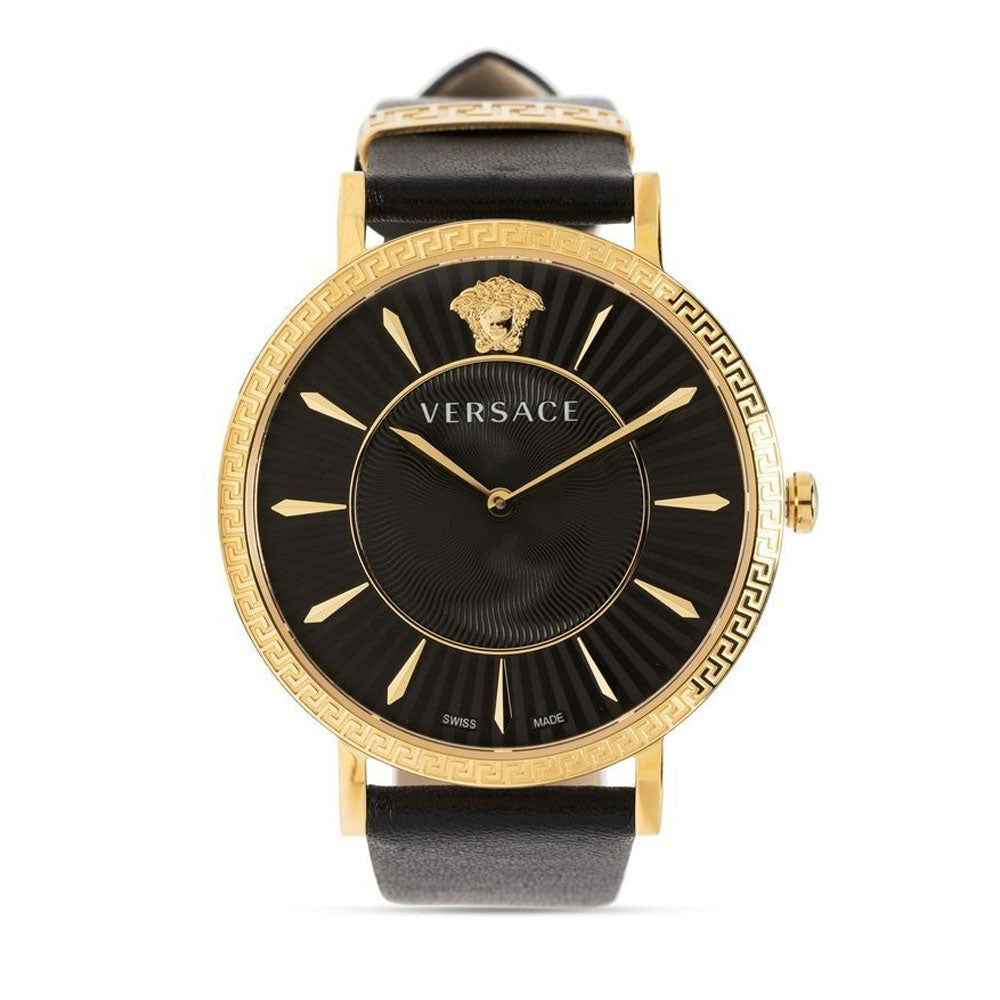 Versace V-Eternal 2-Hand 37mm Leather Band