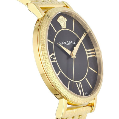 Versace V-Eternal 3-Hand 42mm Stainless Steel Band