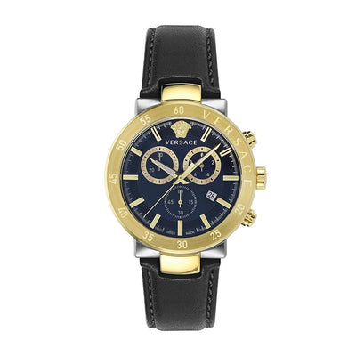 Versace Urban Mystique Chronograph 43mm Leather Band