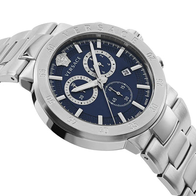 Versace Urban Mystique Chronograph 43mm Stainless Steel Band