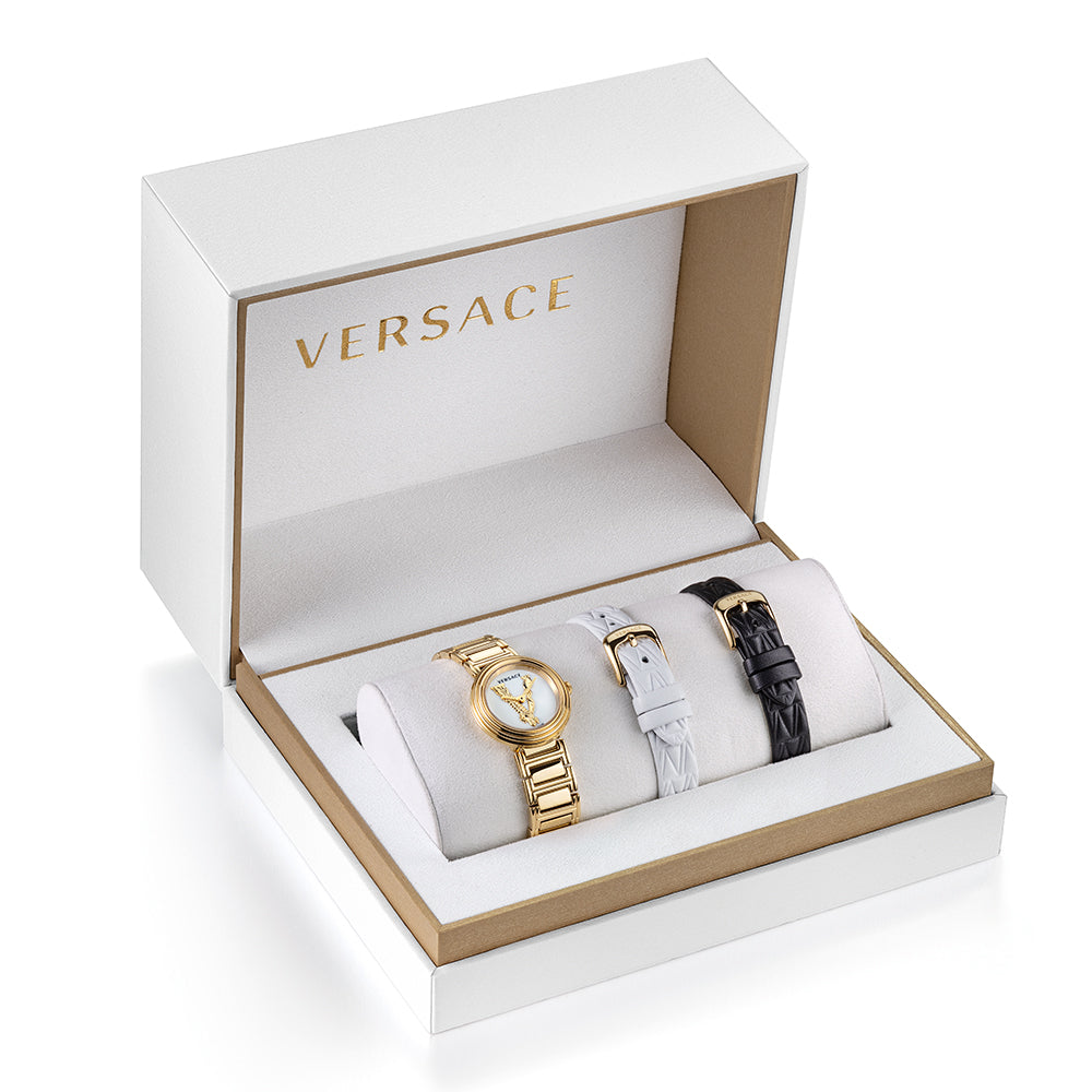 Versace V-Virtus 2-Hand 28mm Stainless Steel Band