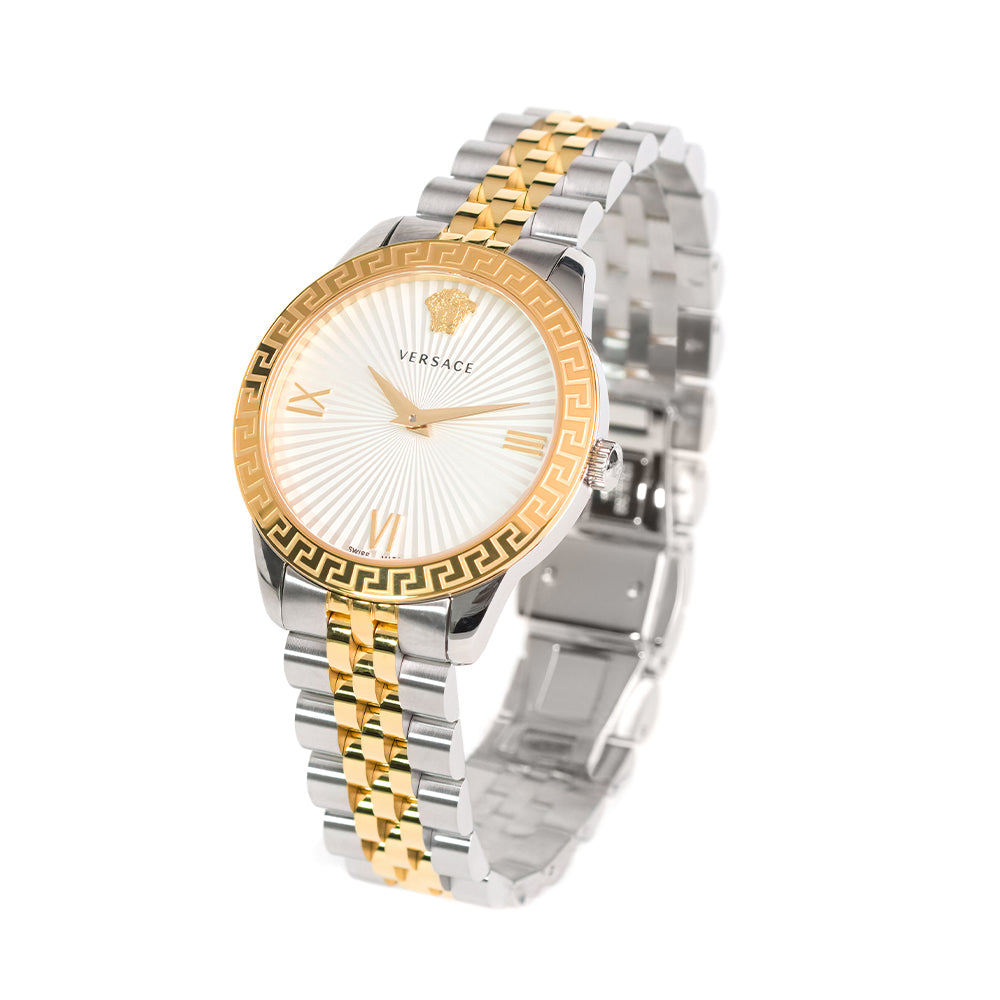 Versace Greca Signature Lady 38Mm 2-Hand 38mm Stainless Steel Band