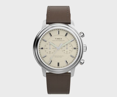 Timex Waterbury Metropolitan Chronograph 41mm Leather Band