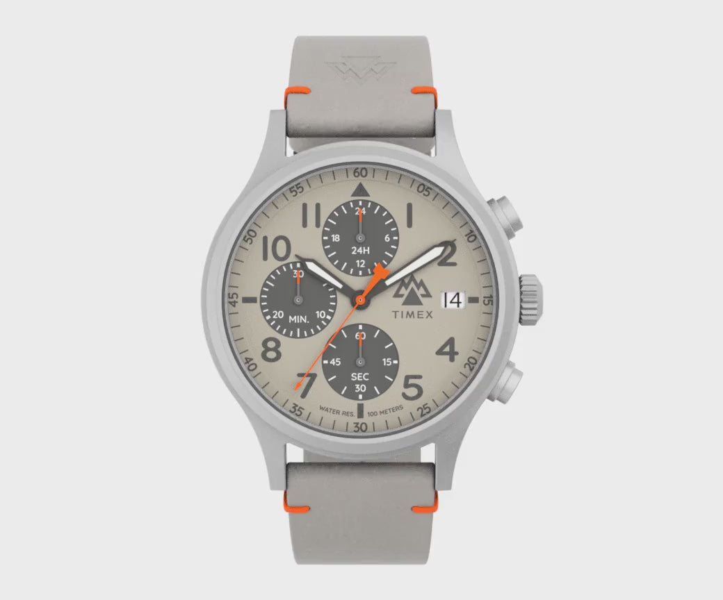 Timex Expedition North® Sierra Chronograph 42mm Leather Band