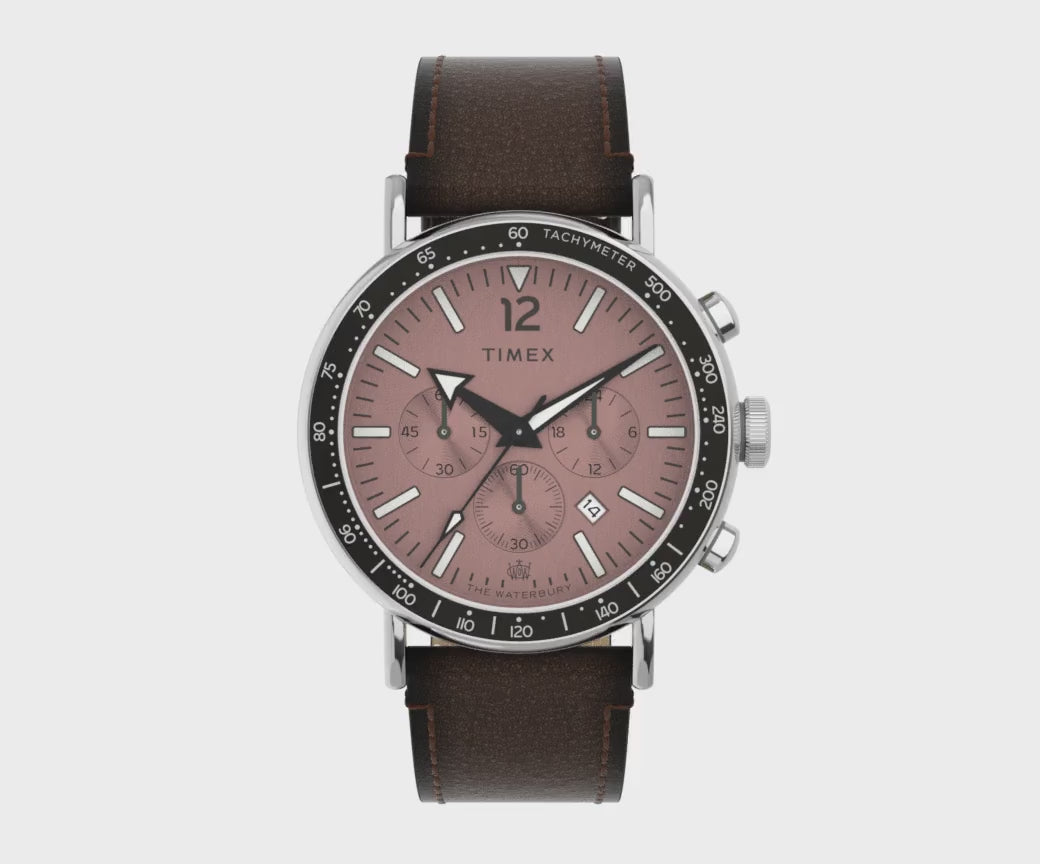 Timex Waterbury  43mm Leather Band