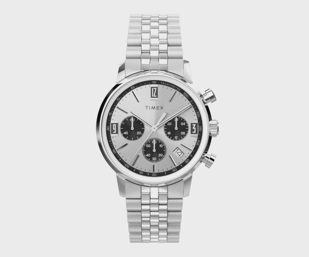 Timex Marlin Quartz Chronograph 40mm Stainless Steel Band