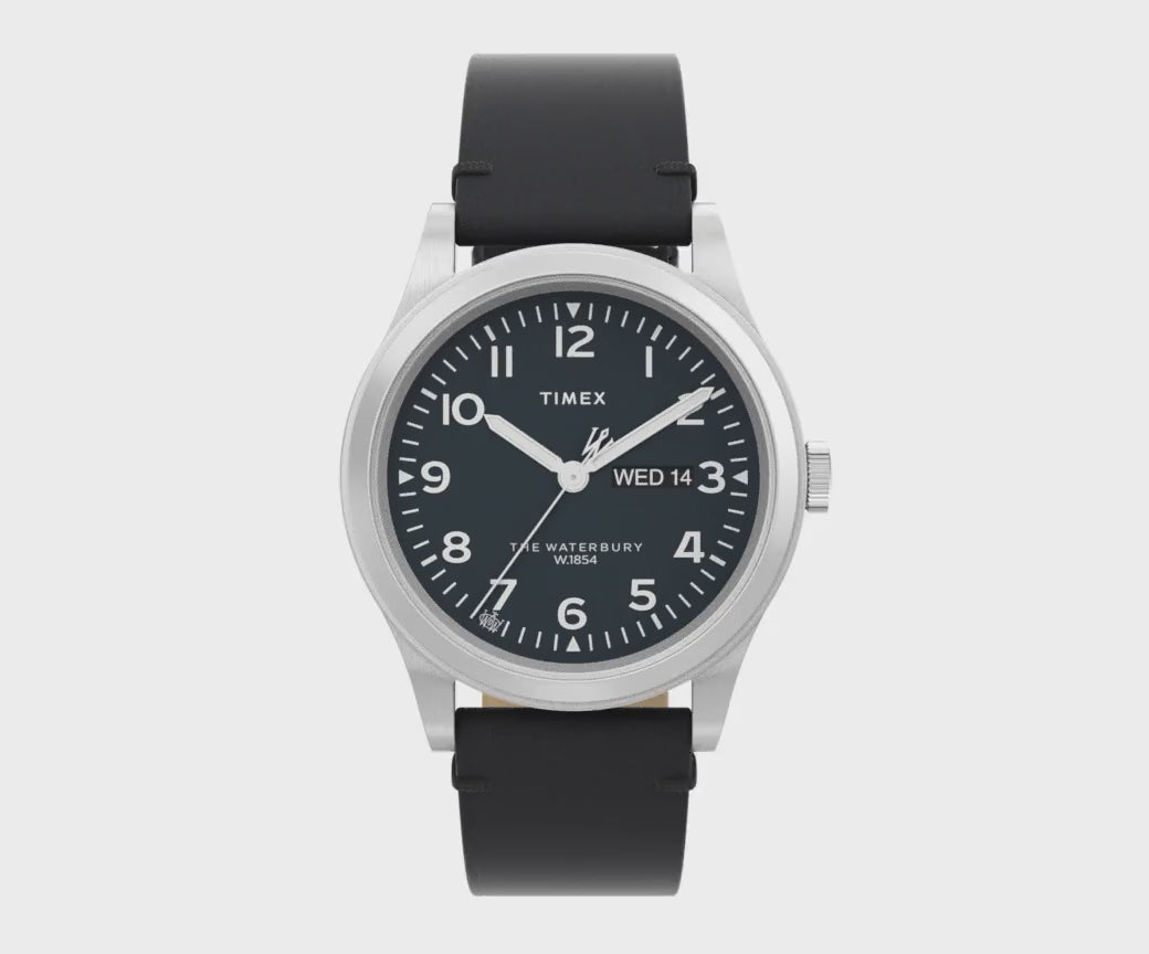 Timex Waterbury Traditional Day-Date 39mm Leather Band