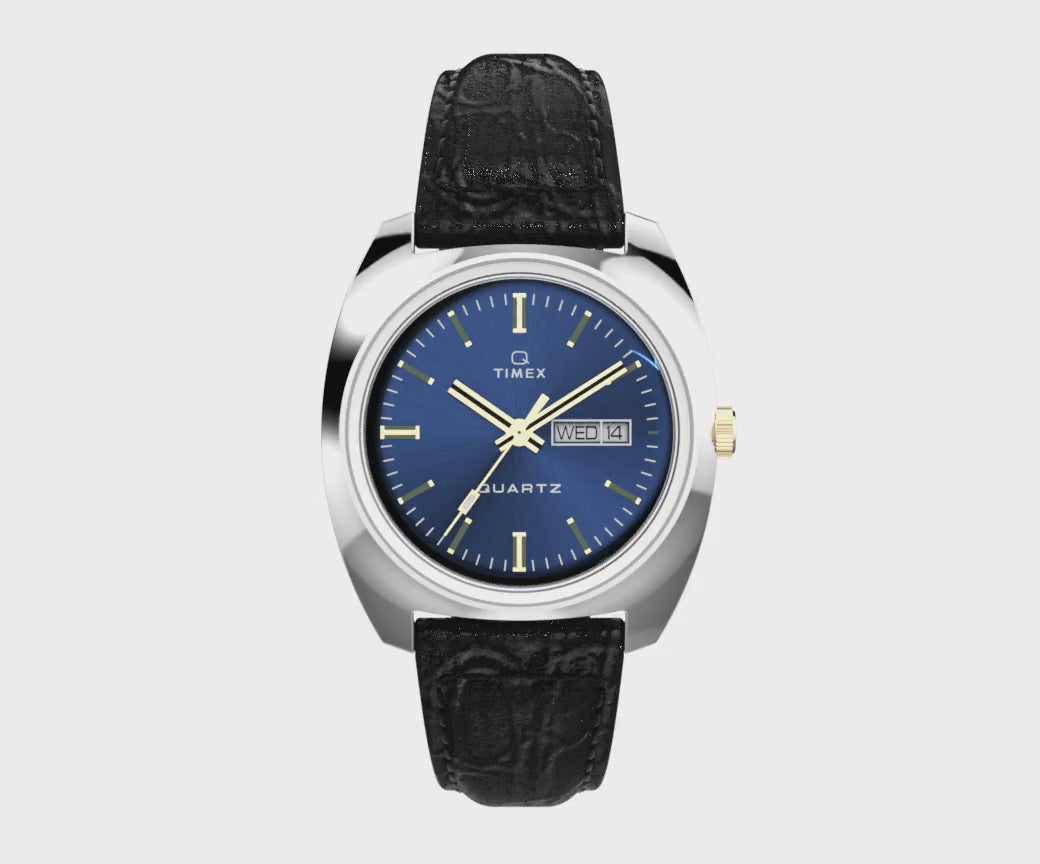 Timex Q Timex Day-Date 38mm Leather Band