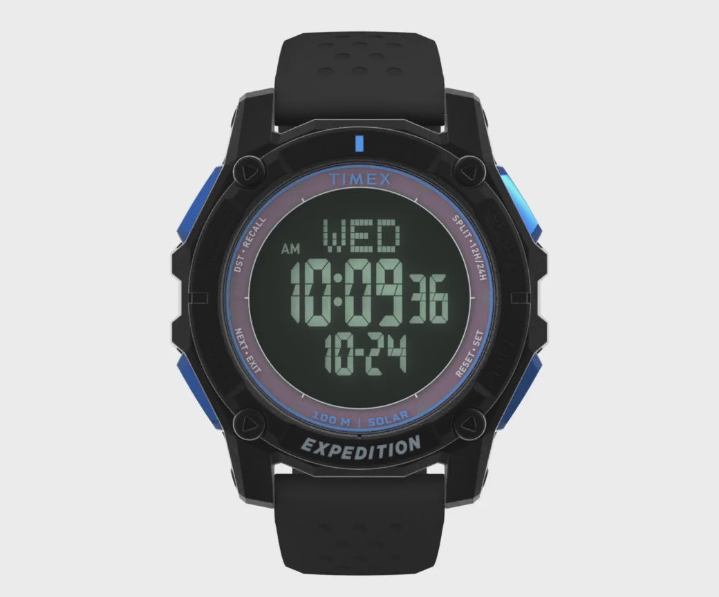 Timex Expedition Ridge Solar Digital 49mm Silicone Band