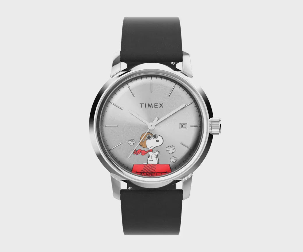 Timex Marlin x Peanuts Automatic 40mm Leather Band