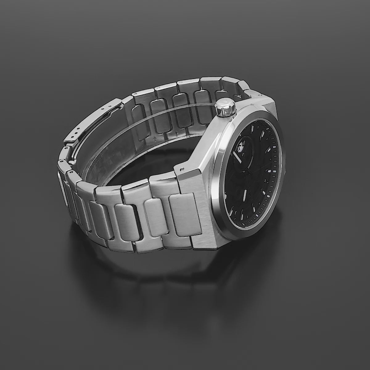 Police Ofset Date 45mm Stainless Steel Band