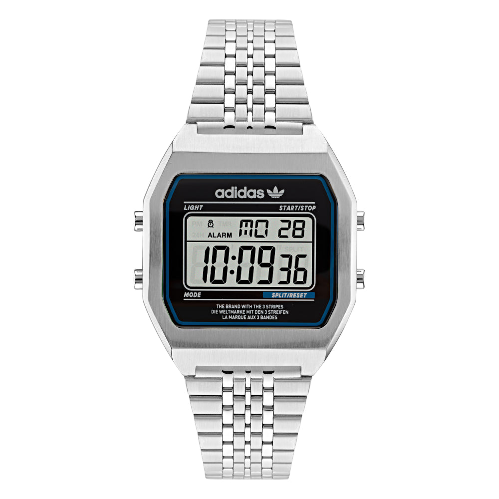 Adidas Digital Two Digital 36mm Stainless Steel Band