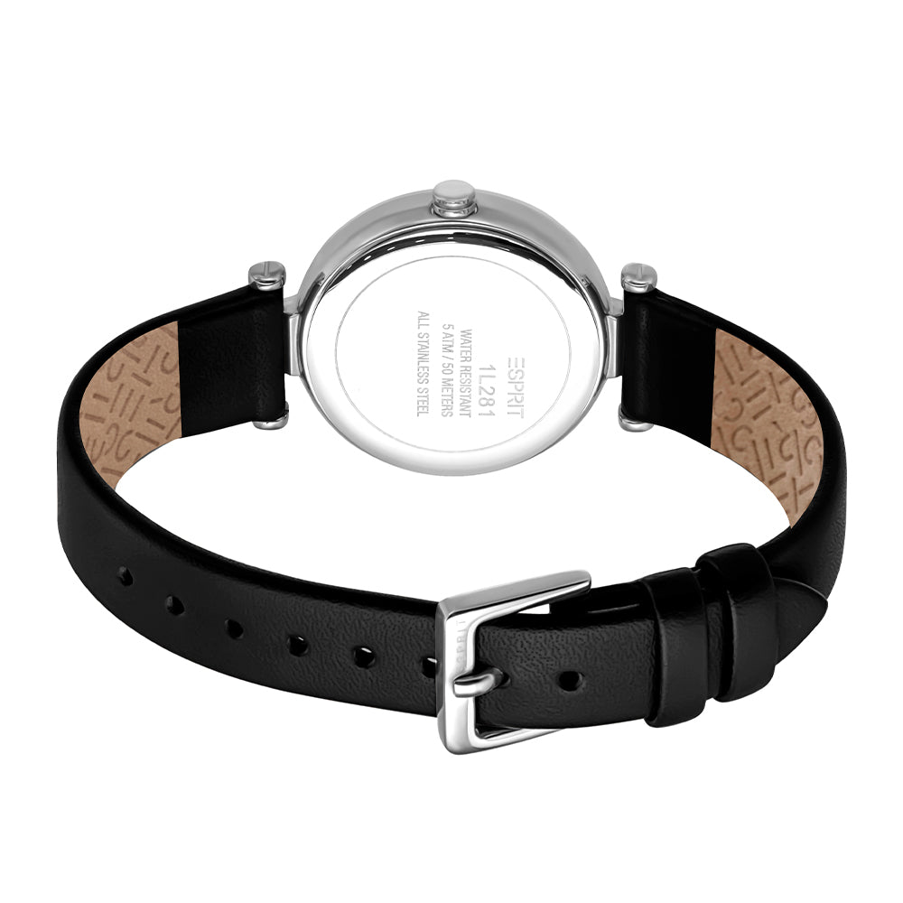 Esprit Laila Dot 3-Hand 30mm Leather Band