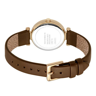 Esprit Laila Dot 3-Hand 30mm Leather Band