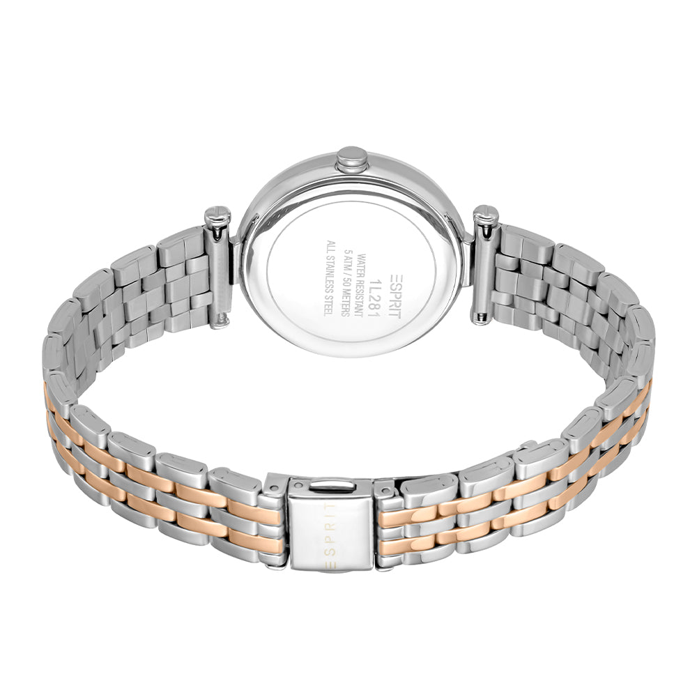 Esprit Laila Dot 3-Hand 30mm Stainless Steel Band