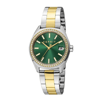 Esprit Celia Date 32mm Stainless Steel Band