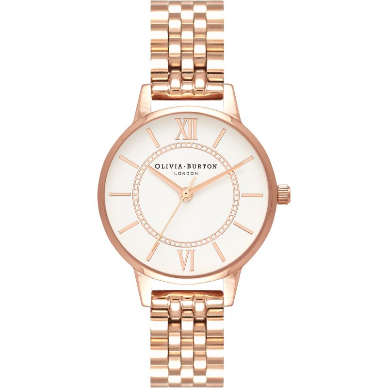 Olivia Burton Wonderland 3-Hand 30mm Stainless Steel Band