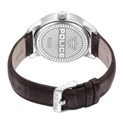 Police Raho 3-Hand 44mm Leather Band