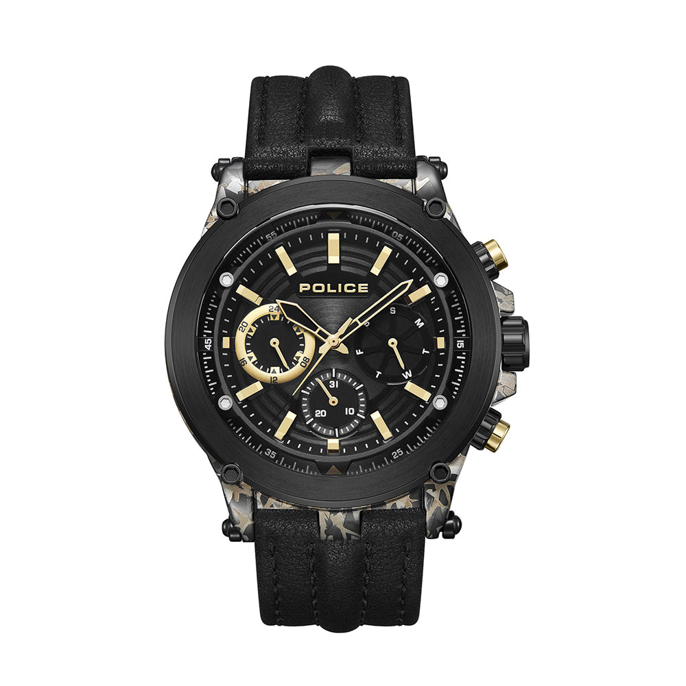 Police Taman Multifunction 47mm Leather Band – Watch Republic PH