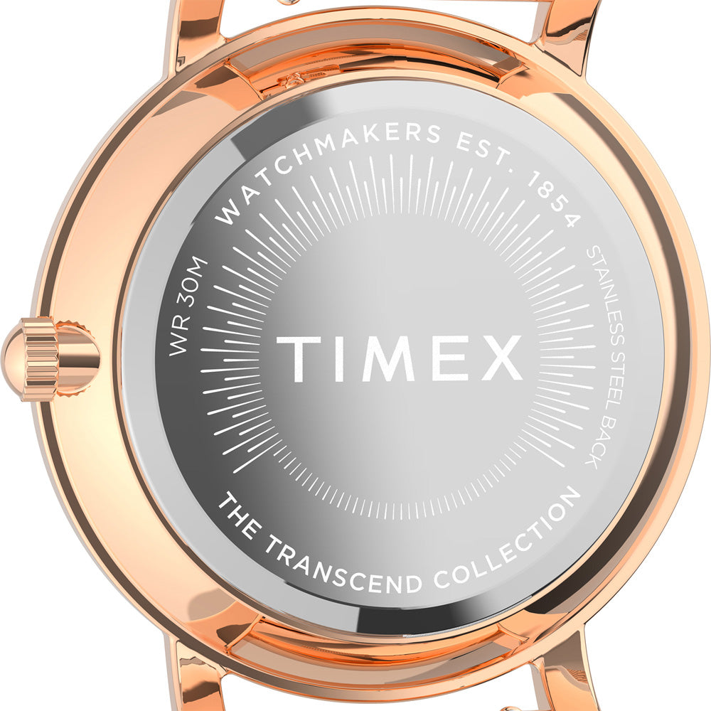 Timex Transcend 3-Hand 34mm Stainless Steel Band